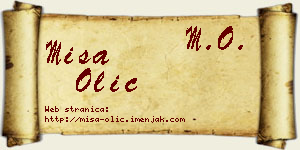 Miša Olić vizit kartica